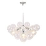 Modern Cluster Glass Globe Bubble Chandelier