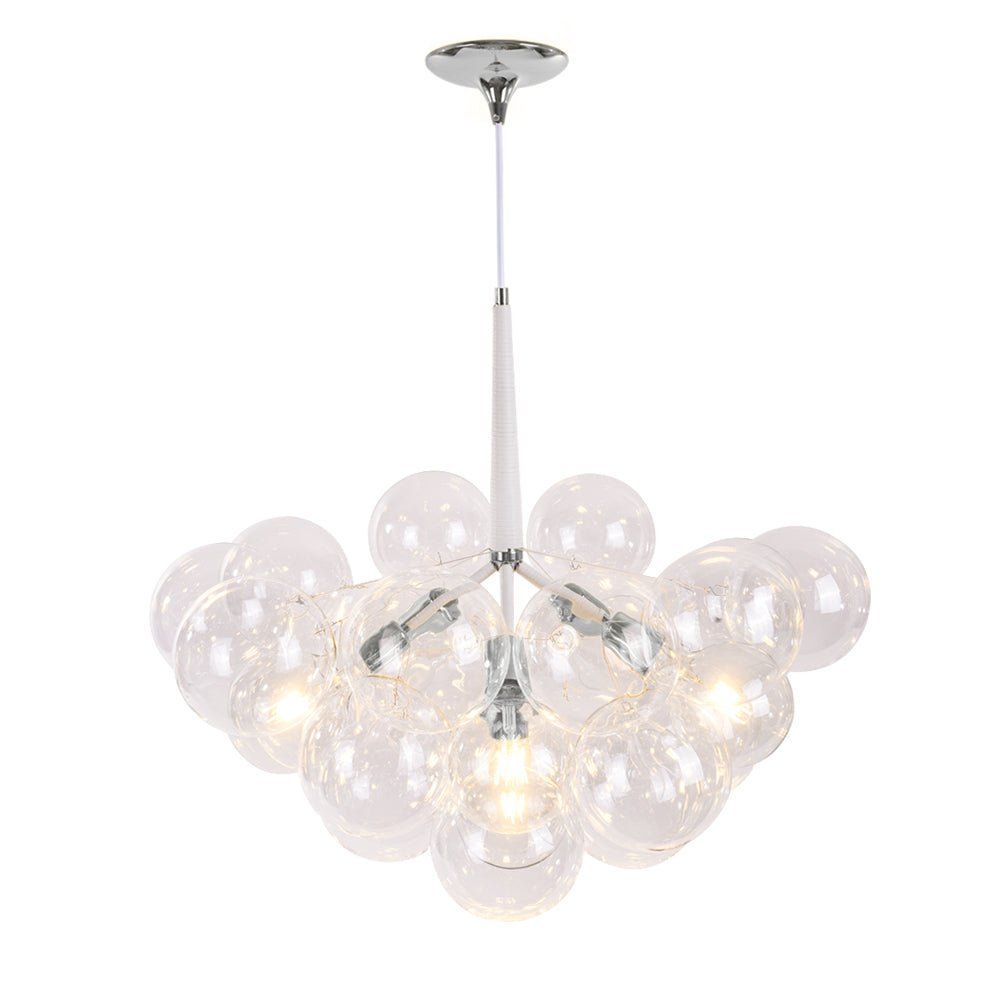 Modern Cluster Glass Globe Bubble Chandelier