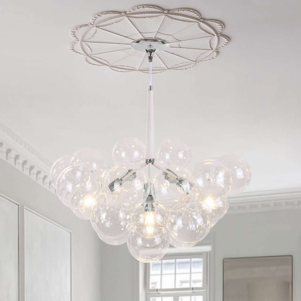 Modern Cluster Glass Globe Bubble Chandelier