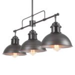 Modern Farmhouse 3-light Island Pot Lid Dome Pendant