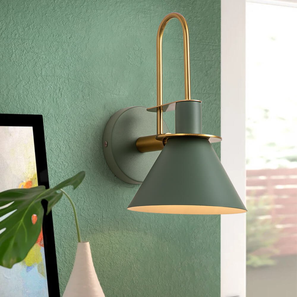 Single Cone Mid-century Wall Light Wall Sconce