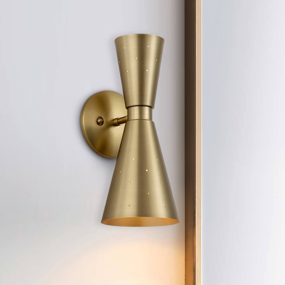 Starry 2-Light Hourglass Wall Sconce